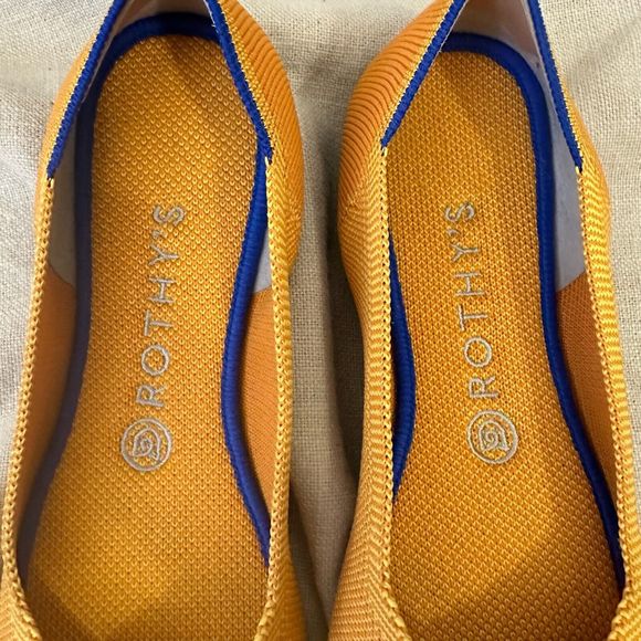 ROTHY'S The Flat in Lemon Drop Ballet Flats Round Toe Slip On RETIRED - Picture 11 of 15